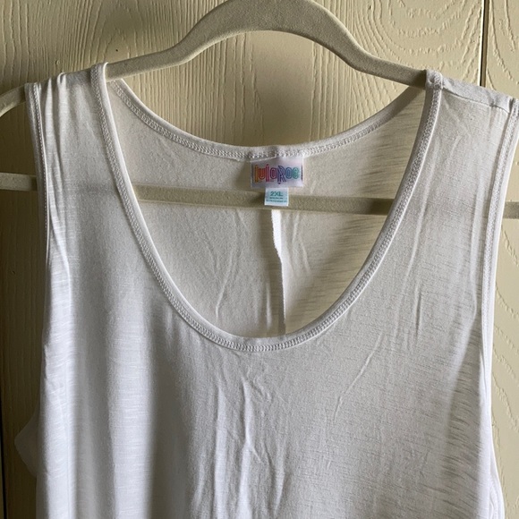 LuLaRoe Solid White Tank Top - Picture 2 of 8